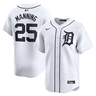 Men's Nike Matt Manning White Detroit Tigers Home Limited Player Jersey