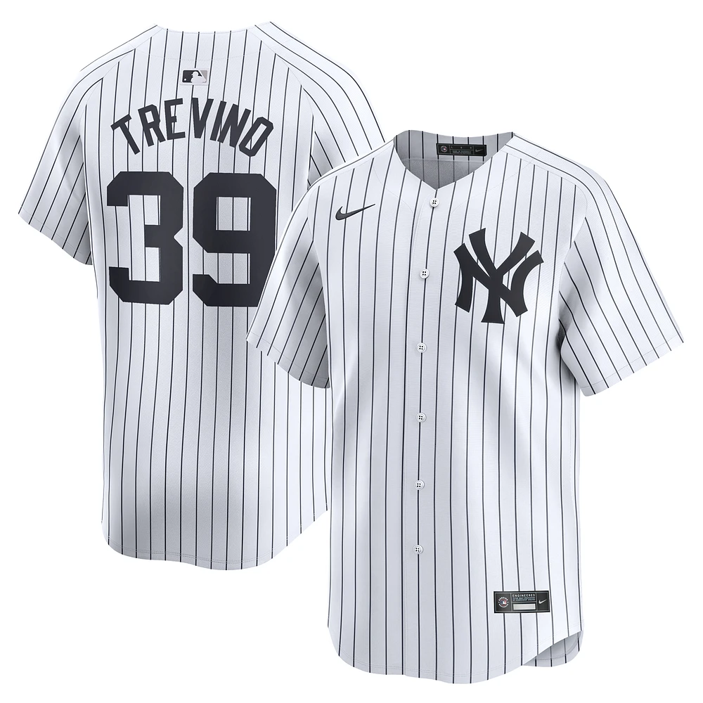 Men's Nike Jose Trevino White New York Yankees Home Limited Player Jersey