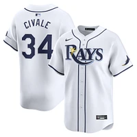 Men's Nike Aaron Civale White Tampa Bay Rays Home Limited Player Jersey