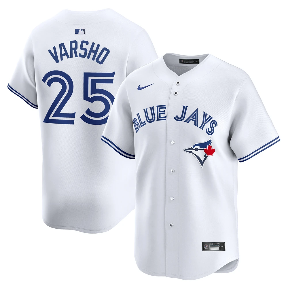 Men's Nike Daulton Varsho White Toronto Blue Jays Home Limited Player Jersey