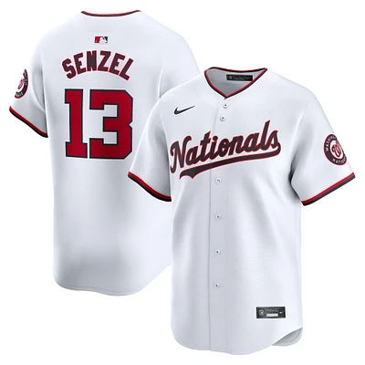 Men's Nike Nick Senzel White Washington Nationals Home Limited Player Jersey