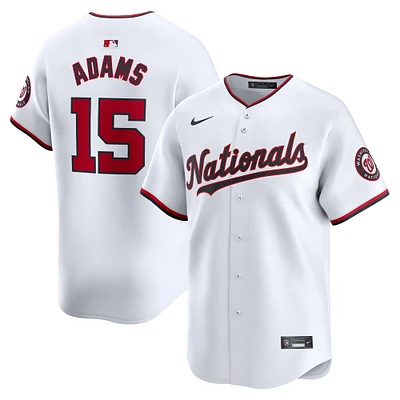 Men's Nike Riley Adams White Washington Nationals Home Limited Player Jersey