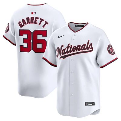 Men's Nike Stone Garrett White Washington Nationals Home Limited Player Jersey