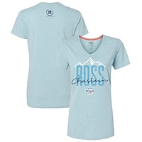 Women's Trackhouse Racing Team Collection Blue Ross Chastain Mountains V-Neck T-Shirt