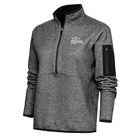 Women's Antigua Heather MSU Denver Roadrunners Fortune Half-Zip Pullover Top