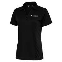 Women's Antigua Black UChicago Maroons Tribute Polo
