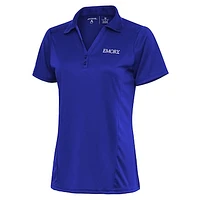 Women's Antigua Blue Emory Eagles Tribute Polo