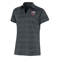Women's Antigua Pewter Liberty Flames Compass Polo