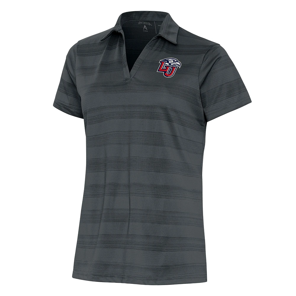 Women's Antigua Pewter Liberty Flames Compass Polo