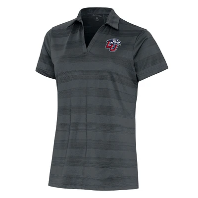 Women's Antigua Pewter Liberty Flames Compass Polo