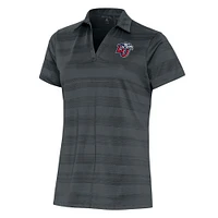 Women's Antigua Pewter Liberty Flames Compass Polo