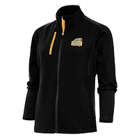 Women's Antigua Black George Mason Patriots Generation Full-Zip Jacket