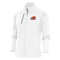 Women's Antigua White Bucknell Bison Generation Full-Zip Jacket