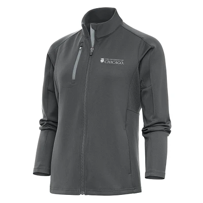 Women's Antigua Pewter UChicago Maroons Generation Full-Zip Jacket