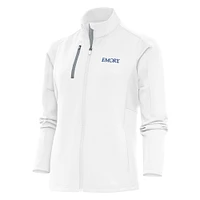 Women's Antigua White Emory Eagles Generation Full-Zip Jacket