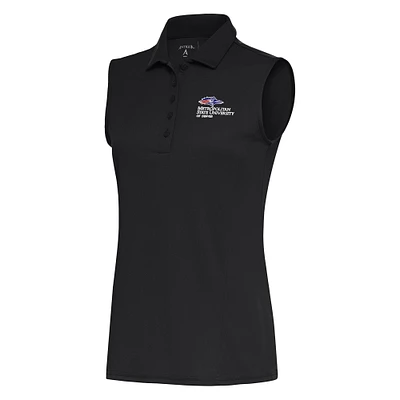 Women's Antigua Charcoal MSU Denver Roadrunners Tribute Sleeveless Polo