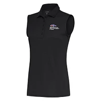 Women's Antigua Charcoal MSU Denver Roadrunners Tribute Sleeveless Polo