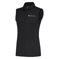 Women's Antigua Charcoal UChicago Maroons Tribute Sleeveless Polo