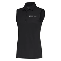 Women's Antigua Charcoal UChicago Maroons Tribute Sleeveless Polo