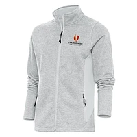 Women's Antigua Gray Gardner-Webb Bulldogs Course Full-Zip Jacket