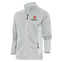 Women's Antigua Gray Gardner-Webb Bulldogs Course Full-Zip Jacket
