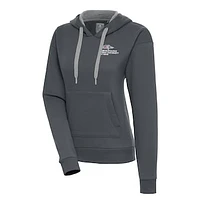 Women's Antigua Charcoal MSU Denver Roadrunners Victory Pullover Hoodie