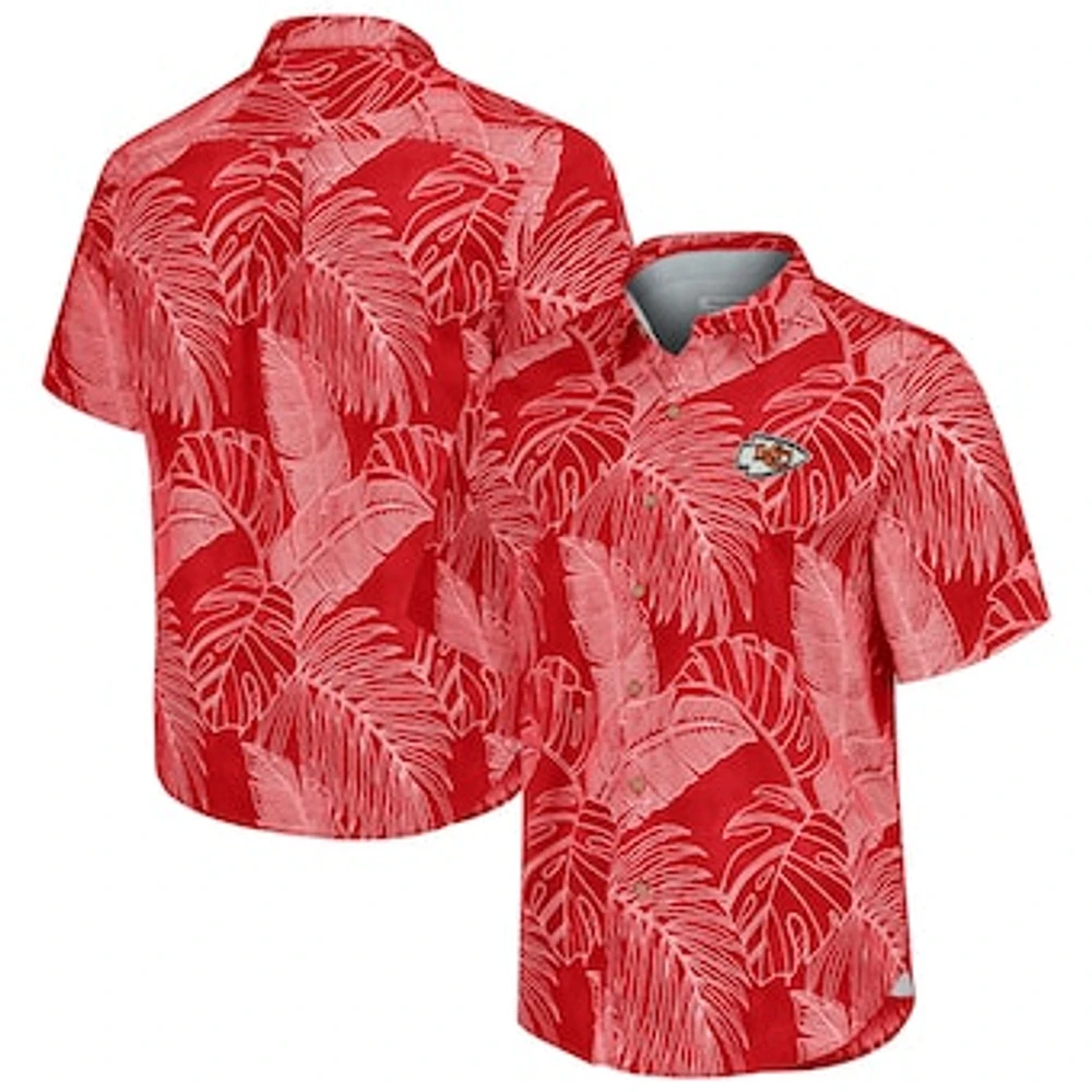 Men's Tommy Bahama Red Kansas City Chiefs Sport Vine Line Button-Down Shirt