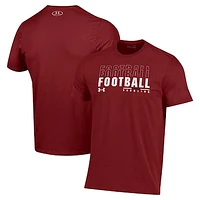 Men's Under Armour Garnet South Carolina Gamecocks 2024 Sideline Football Performance T-Shirt