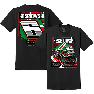 Men's E2 Apparel  Black Brad Keselowski Castrol Edge T-Shirt