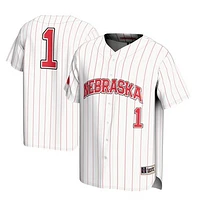 Men's GameDay Greats #1 White Nebraska Huskers Lightweight Baseball Jersey