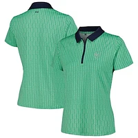 Women's Under Armour  Green WM Phoenix Open Playoff 3.0 Optic Diamond Polo