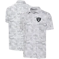 Men's Antigua White Las Vegas Raiders Collide Polo