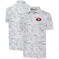 Men's Antigua White San Francisco 49ers Collide Polo