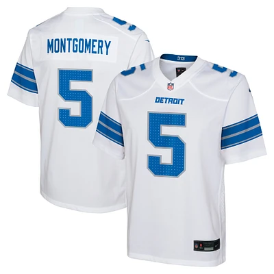 Youth Nike David Montgomery White Detroit Lions Player Game Jersey