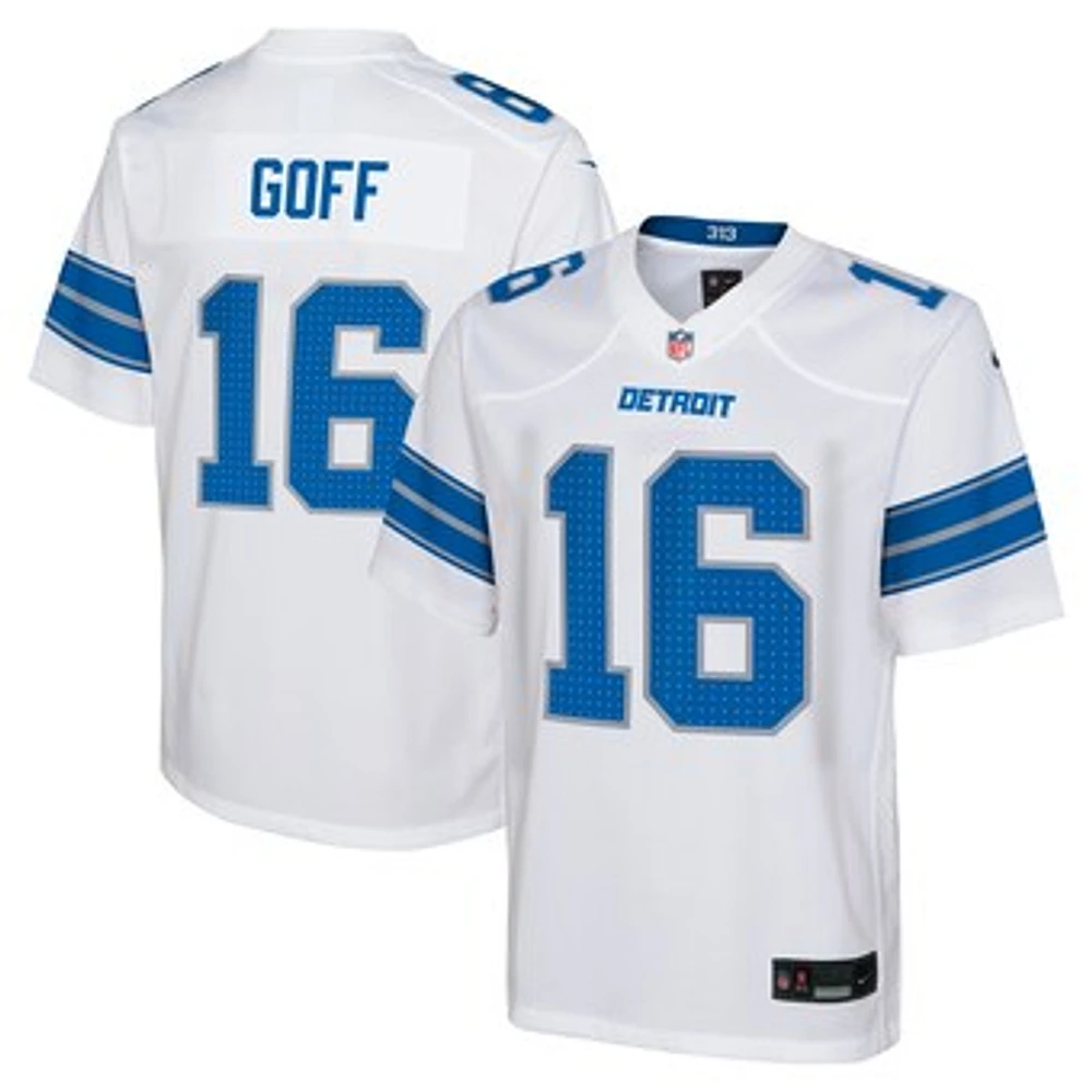 Youth Nike Jared Goff White Detroit Lions Player Game Jersey