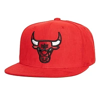 Men's Mitchell & Ness Chicago Bulls Sweet Suede Snapback Hat