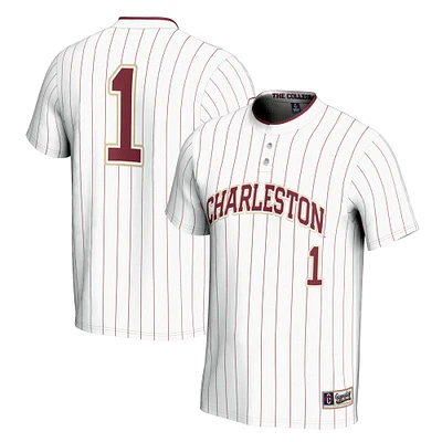 Youth GameDay Greats #1 White Charleston Cougars Lightweight Softball Jersey