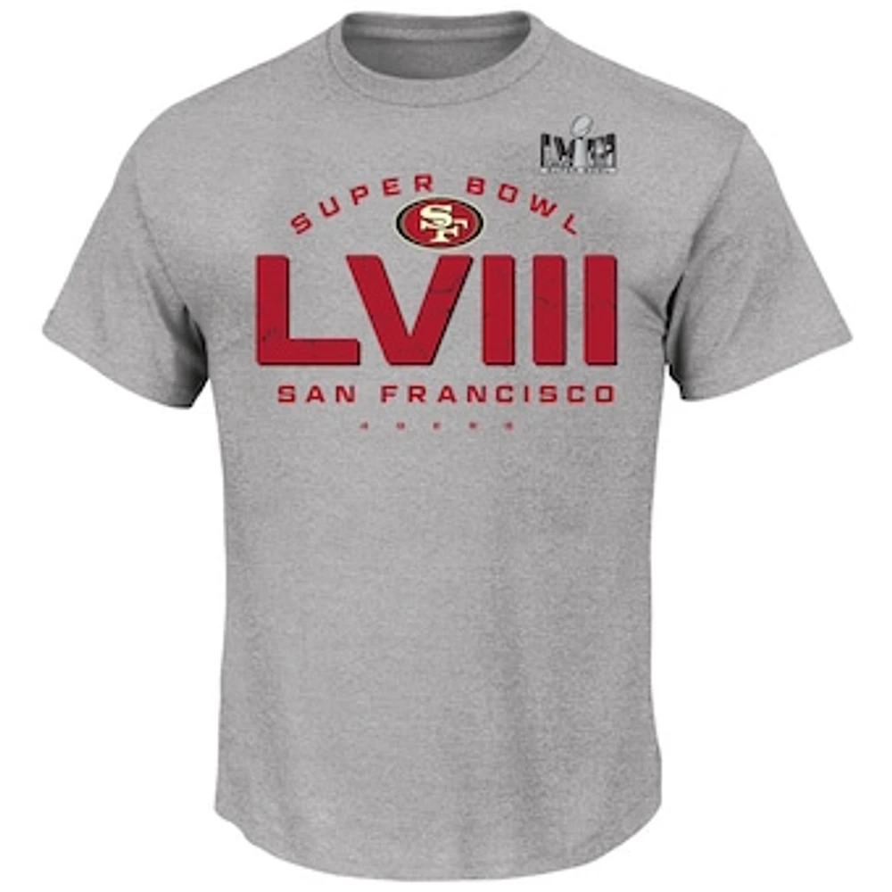 Men's Gray San Francisco 49ers Super Bowl LVIII Big & Tall Made It T-Shirt