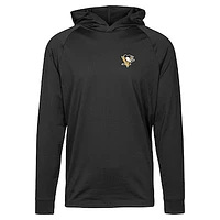 Men's Levelwear Black Pittsburgh Penguins Dimension Insignia Core Pullover Hoodie