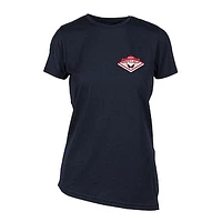 Women's Levelwear Navy Washington Capitals Birch Club Patch 2.0 T-Shirt