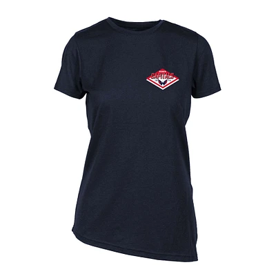 Women's Levelwear Navy Washington Capitals Birch Club Patch 2.0 T-Shirt