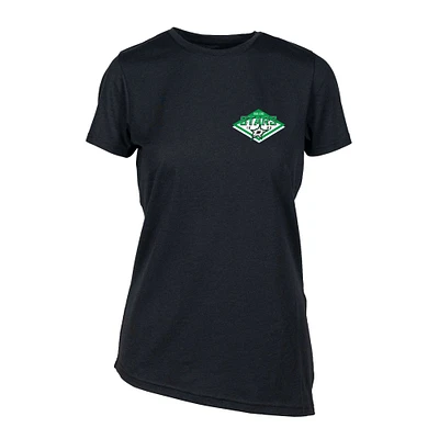 Women's Levelwear Black Dallas Stars Birch Club Patch 2.0 T-Shirt