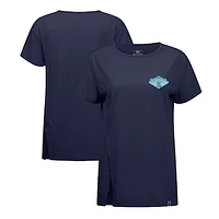 Women's Levelwear Deep Sea Blue Seattle Kraken Influx Club Patch 2.0 T-Shirt