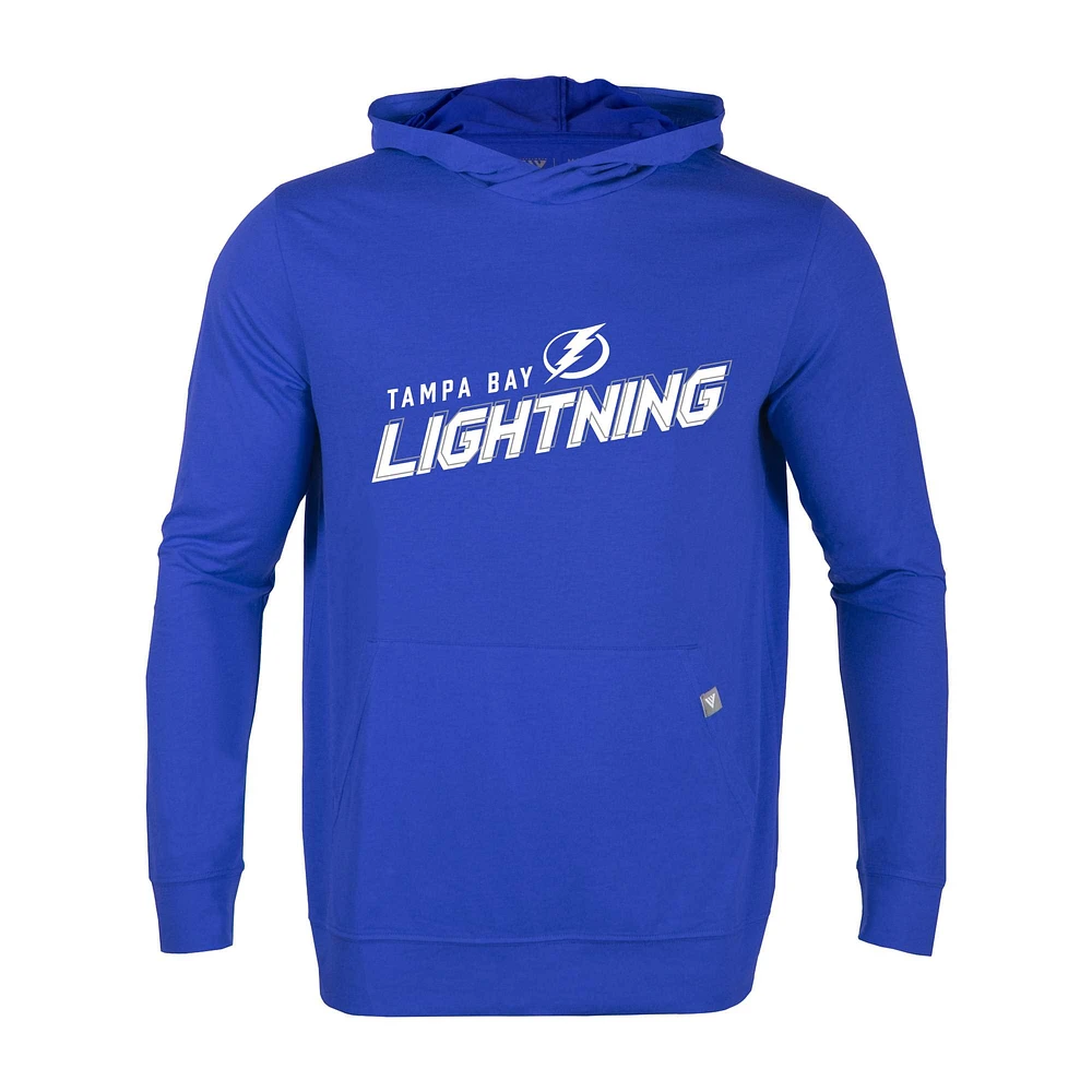 Men's Levelwear Blue Tampa Bay Lightning Relay Premier 2.0 Pullover Hoodie