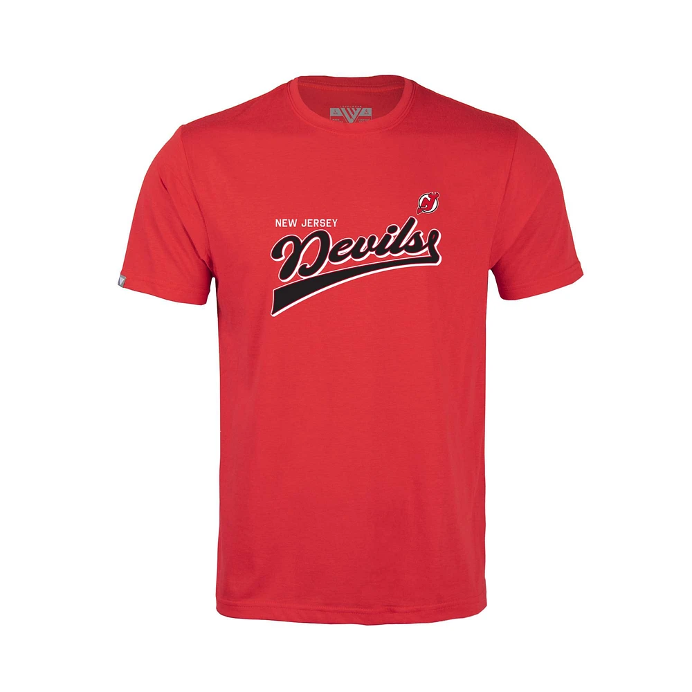 Youth Levelwear New Jersey Devils Little Richmond Retro Script T-Shirt