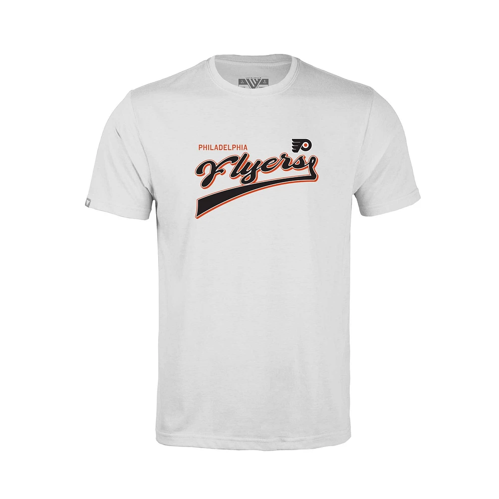 Youth Levelwear Philadelphia Flyers Little Richmond Retro Script T-Shirt