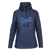 Women's Levelwear Navy Winnipeg Jets Loop Retro Script Pullover Top