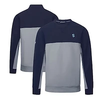 Men's Levelwear Deep Sea Blue/Gray Seattle Kraken Legacy Insignia Core Sweatshirt