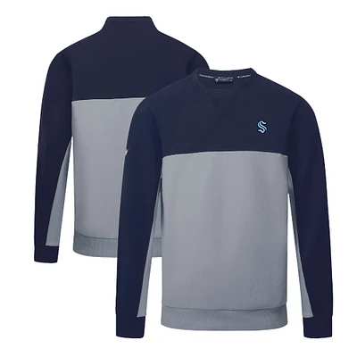 Men's Levelwear Deep Sea Blue/Gray Seattle Kraken Legacy Insignia Core Sweatshirt