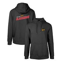 Men's Levelwear Black Chicago Blackhawks Podium Insignia Core Pullover Hoodie